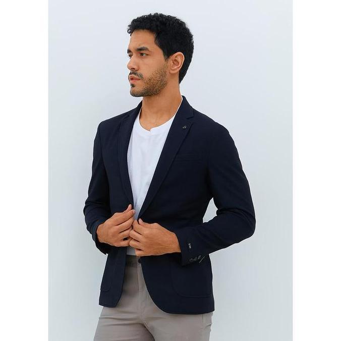 Jobb Ankeny-T1 Blazer Pria Slim Fit Navy
