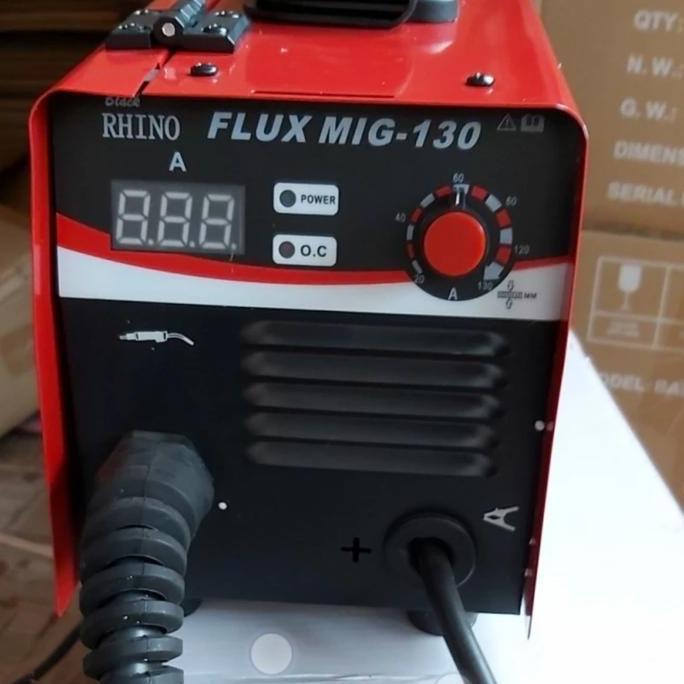 Rhino Mesin Las Mig Flux Mig 130 Tanpa Gas Mesin Las Co2