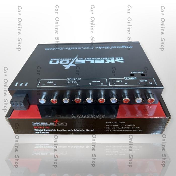 Preamp Parametric Equalizer Karaoke Mobil Skt-Eq100 Skeleton Eq100 Eq 200 Eq300 Eq 100 200 300 Equal