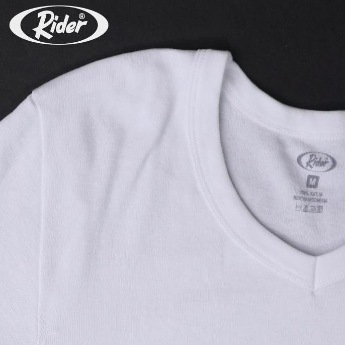 Bara_Vans - Rider Kaos Katun Original Combed 1 | Kaos Pria V-Neck Nyaman