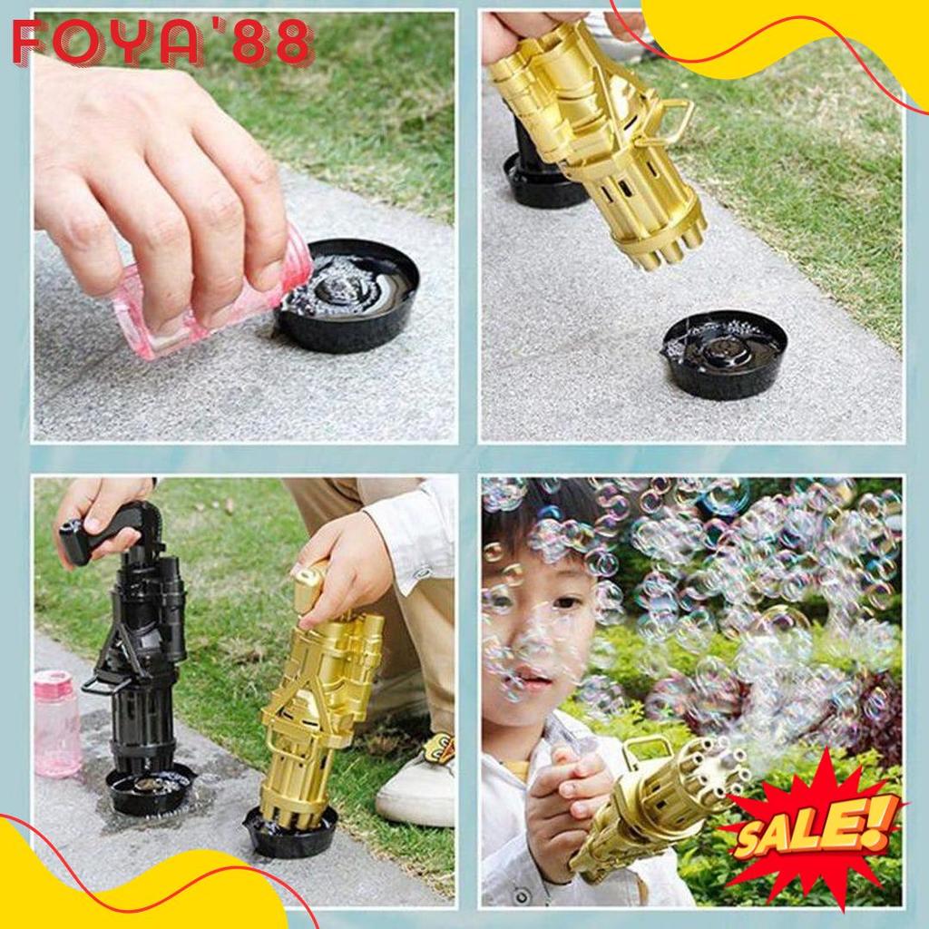 Cod Mainan Bubble Gun Tembakan Gelembung Bubble Elektrik Trend Tiktok Rso