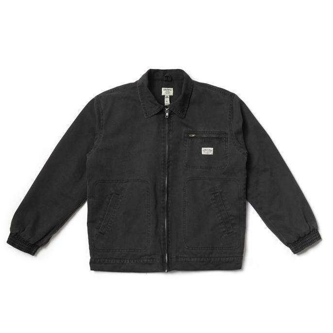 veronaika - hoi polloy yote twill jacket black washed casual stylish