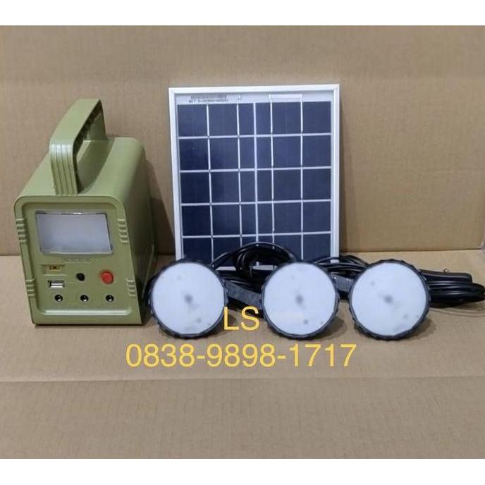 TERBARU - Lampu Sehen Solar Home Lighting System SHS 5W (Paket Lampu Solar Cell)