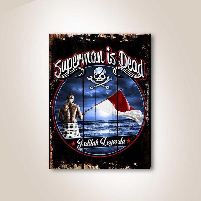 Promo SID Superman Is Dead Band Poster Kayu Pajangan Dekorasi Dinding Rumah Diskon