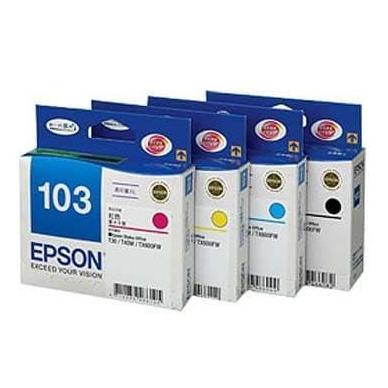 TERBARU - TINTA CARTRIDGE EPSON 103 BLACK+COLOUR ORIGINAL FOR T40W,TX550W,600FW