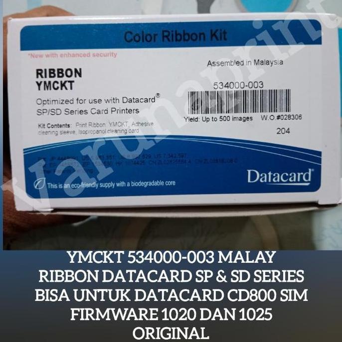 HARGA DISC - Ribbon Color YMCKT 534000-003 Malaysia / Datacard / 534000-003 / YMCKT / YMCKT 534000-0