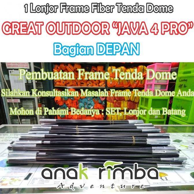 Spesial Seting Frame Tenda Dome Great Outdoor "Java 4 Pro" Bagian Depan