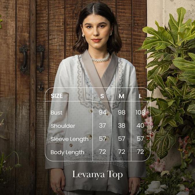 VAIA Atelier - Atasan Blazer Blouse Wanita Levanya
