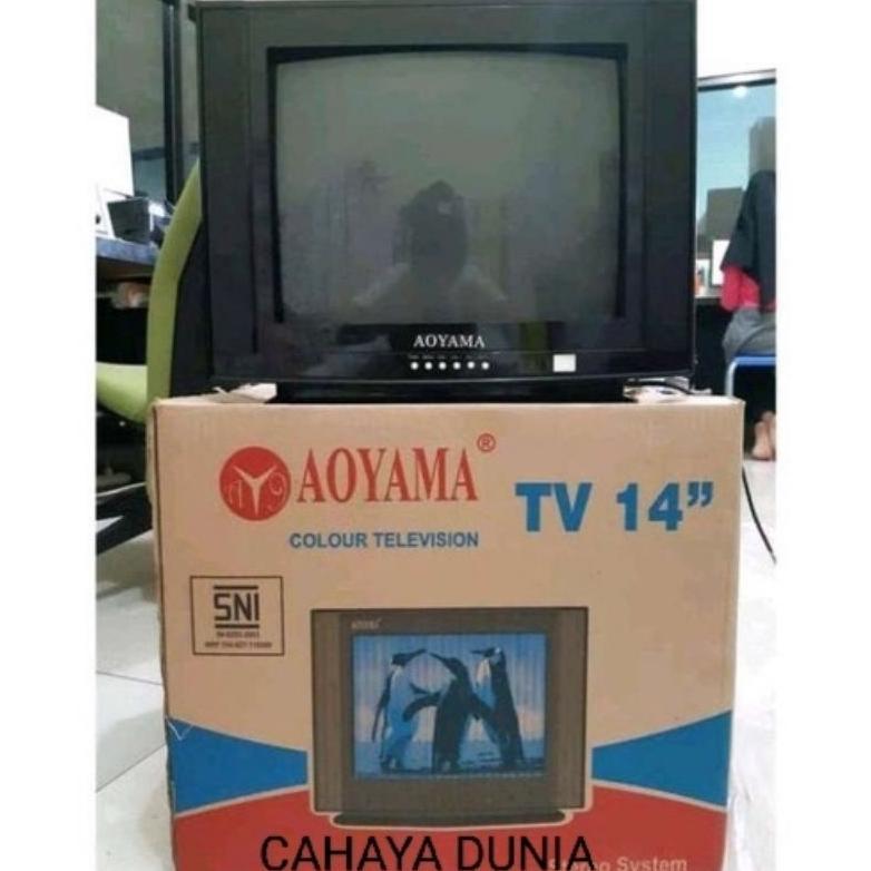 TV TABUNG 14 IN AOYAMAFREE ANTENA TV