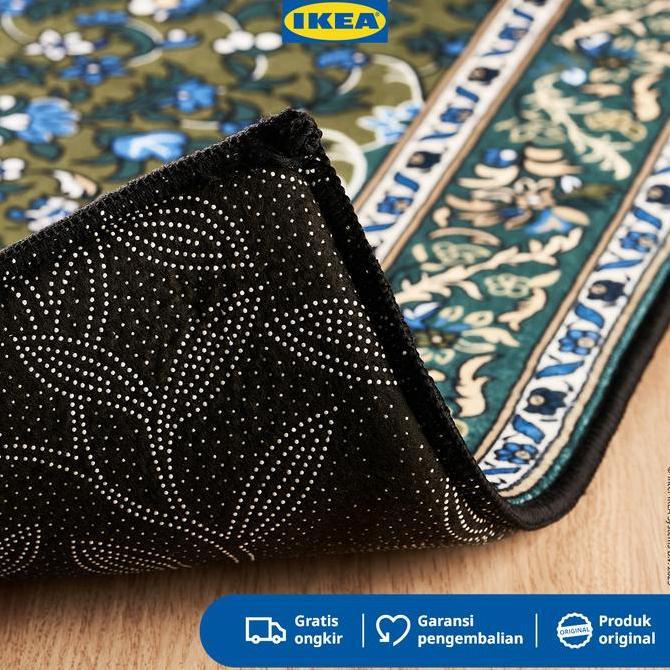IKEA SHUFU Karpet Kecil Minimalis Hijau 75x115cm