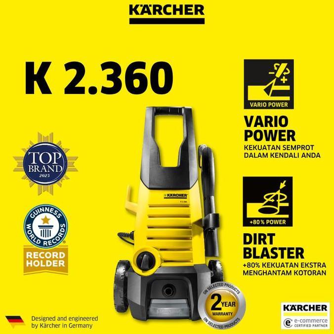 yatinkera44 - karcher k2 36 14w 12bar high pressure washer mesin cuci mobil