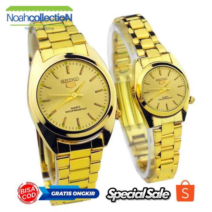 NOAHCOLLECTION [TW]  PROMO JAM TANGAN GRADE A+ COUPLE/PRIA/WANITA ANALOG SEIKO 5 POLOS PREMIUM STRAP