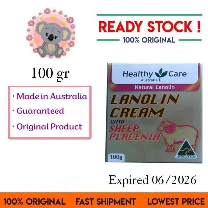 Healthy Care Lanolin Cream Sheep Placenta 100gr ORI Australia _KOAL
