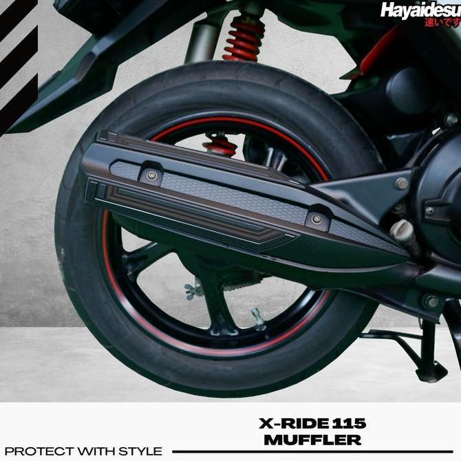 Hayaidesu XRIDE 115 Body Protector Muffler Knalpot Cover