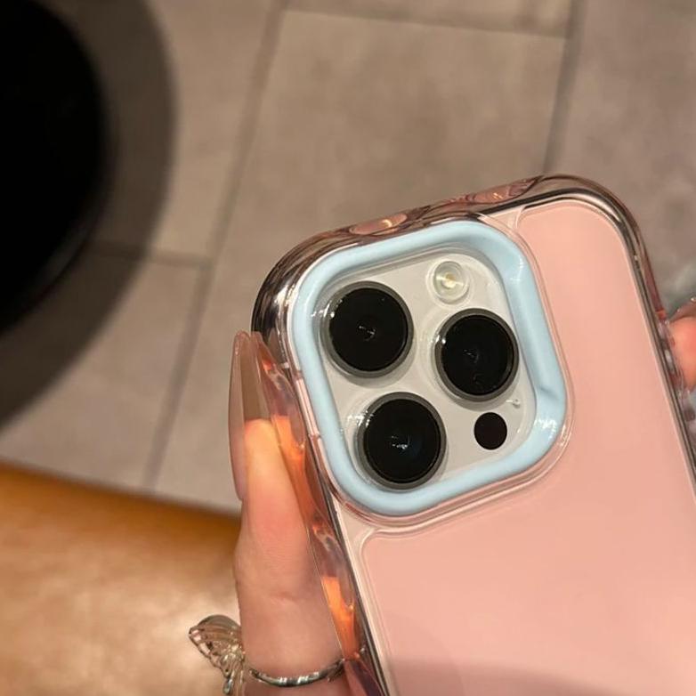 CUCI GUDANG PINK PREMIUM SIMPLE BIRU AESTHETIC CASE HP IPHONE 15 PLUS 16 17 PRO MAX 16E 11 12 13 14 