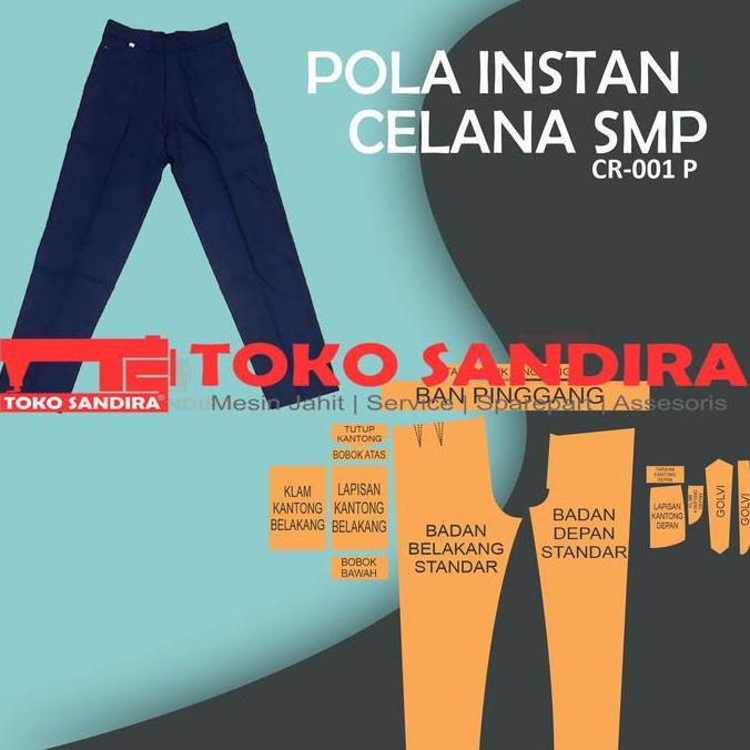 New- pola celana/pola instan celana smp/pola celana seragam pria/pola murah