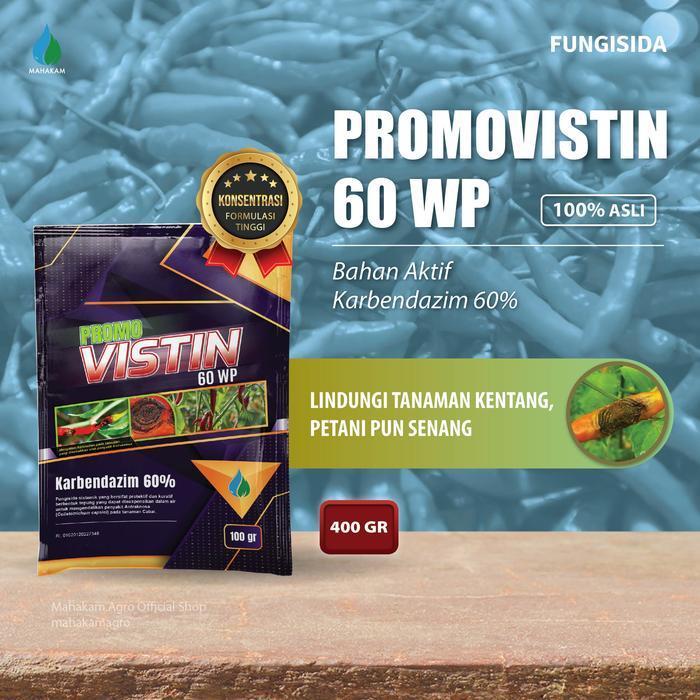 Mahakam Promovistin 60 WP 400 Gram - Fungisida Pestisida Pembasmi penyakit pada tanaman Cabai