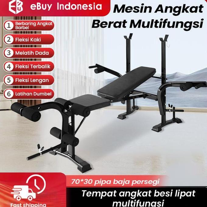 Promo bench press murah / bench press alat fitness / bench press multifungsi Diskon