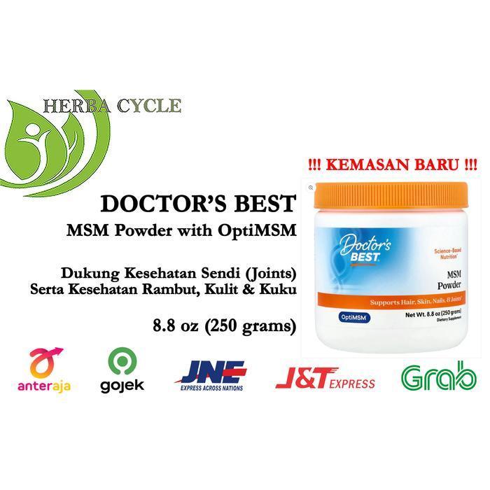Doctor Best MSM Powder OptiMSM 250g Kesehatan Sendi Dan Kulit ORI USA