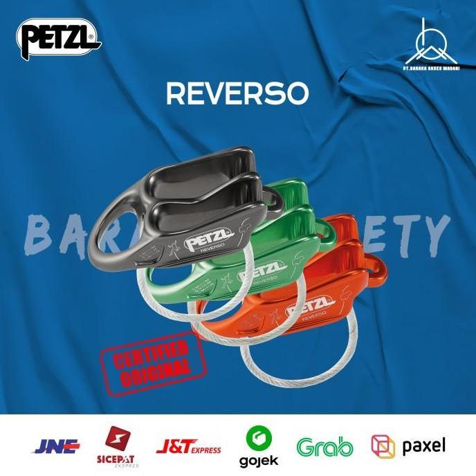 Spesial Petzl Reverso Versatile, Lightweight Belay Device For Industrial Work