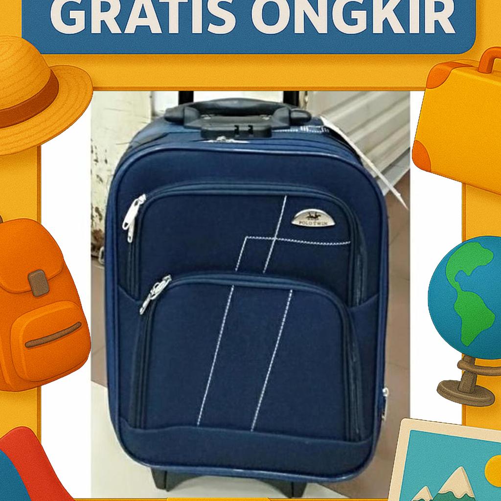 Tas Koper Polo 16 Inci Mini / Koper Polo Bahan 16 Inci Bahan