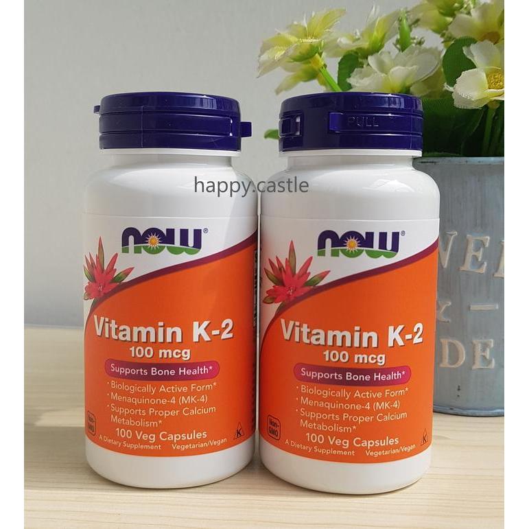 Now Vitamin K2 100 mcg 100 Veg Cap Now Foods Vitamin K-2