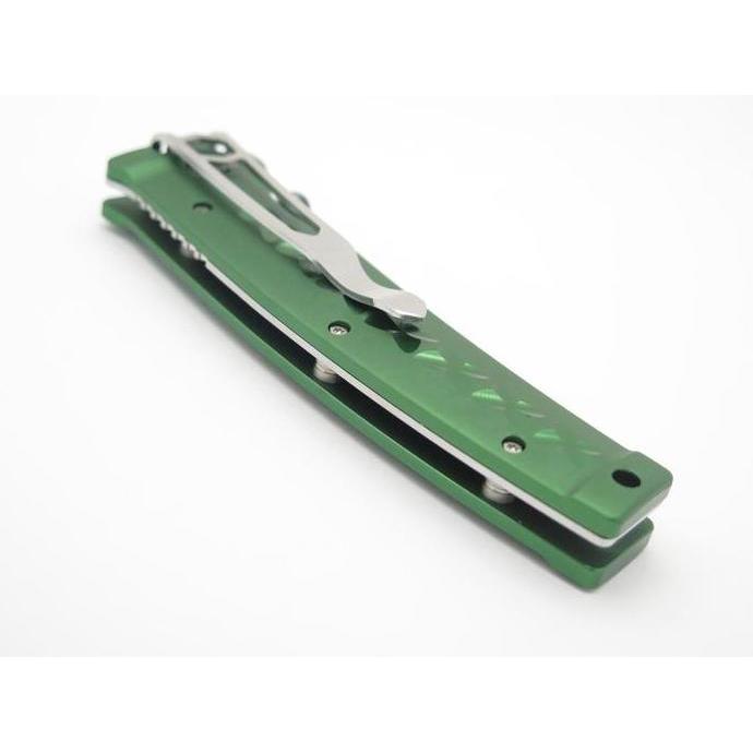 Miliki Edc Folding Knife Mcusta Vg10 Damascus Tsuchi Bushi Fusion 85Mm Green