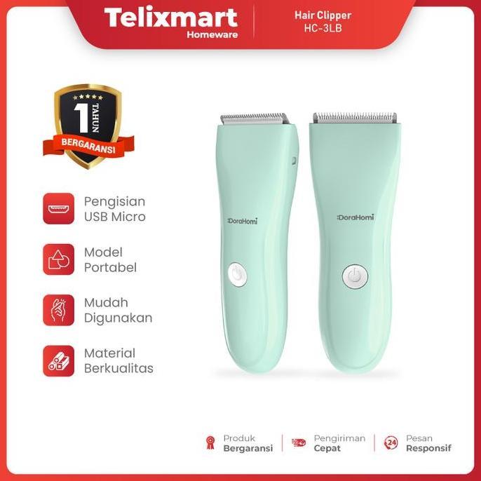 Bening- Dorahomi Mesin Cukur Rambut Alat Pencukur Kumis Jenggot Baterai