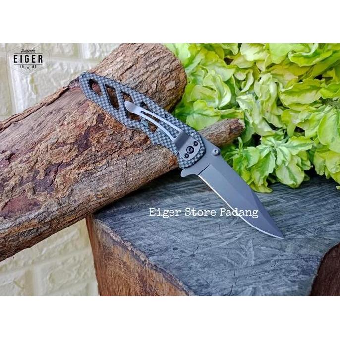Terjangkau Pisau Lipat Eiger Bullet Carbon Knife 3666-717 Art 2464