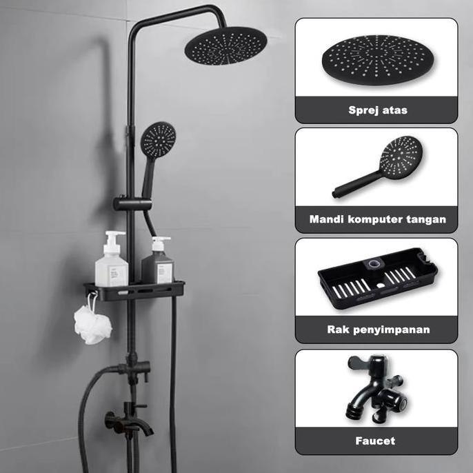 Shower Kamar Mandi Shower Tiang Set Dingin Wall Mounted Set Shower Kamar Mandi Satu Set
