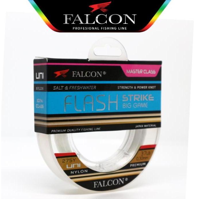 Senar Pancing Falcon Uni FLASH 275 Yards / 250 meter Laut Mancing