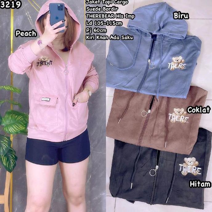 Jaket Suede Import Santai Wanita