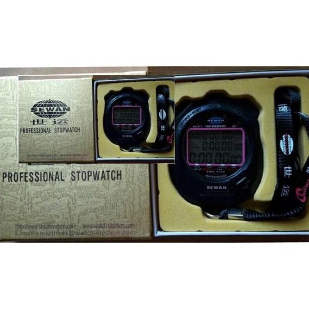 Stopwatch Digital Sewan 100 Memory Original