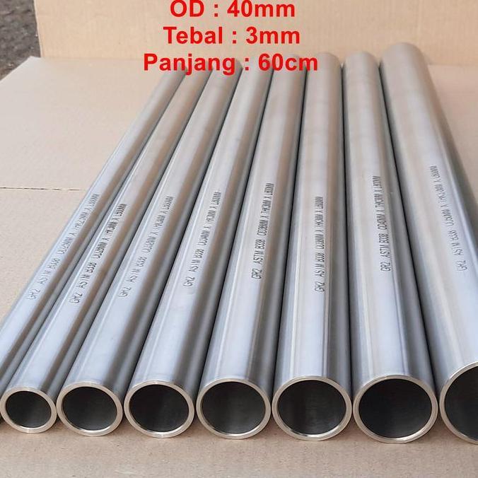Promo Pipa Titanium / Tabung Titan OD 40mm Grade 2 ASTM B338 New Diskon