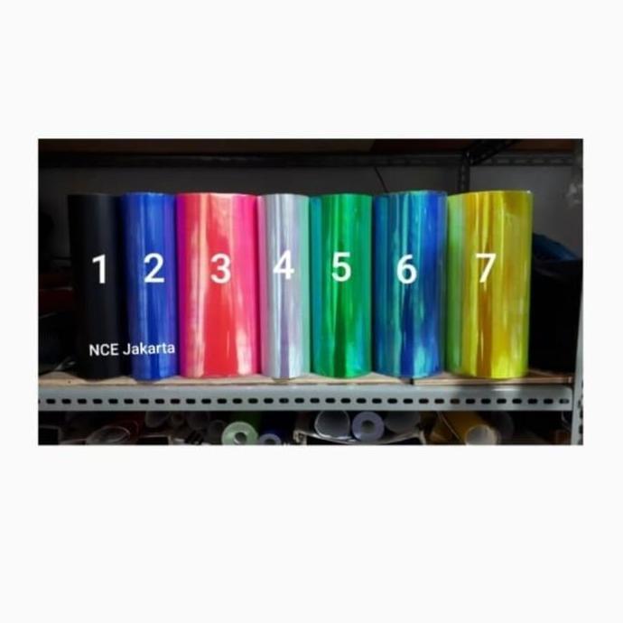 New- STIKER SKOTLET TRANSPARAN HYBRID PELANGI