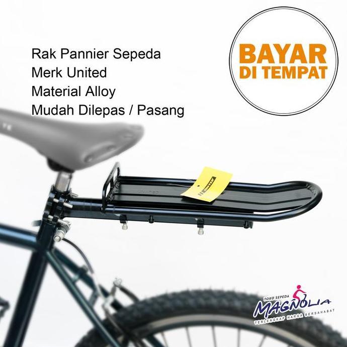 Promo Boncengan atau Rak Pannier Seatpost Sadel Sepeda Alloy United Diskon