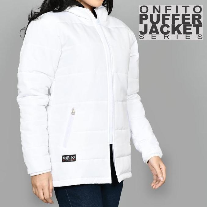 Onfito Outdoor Jacket Puffer CEWEK Jaket Busa Musim panas Musim dingin Parasut Wanita