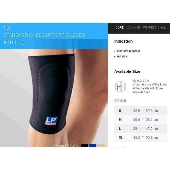 Lp Support Standard Knee With Pad Lp-707