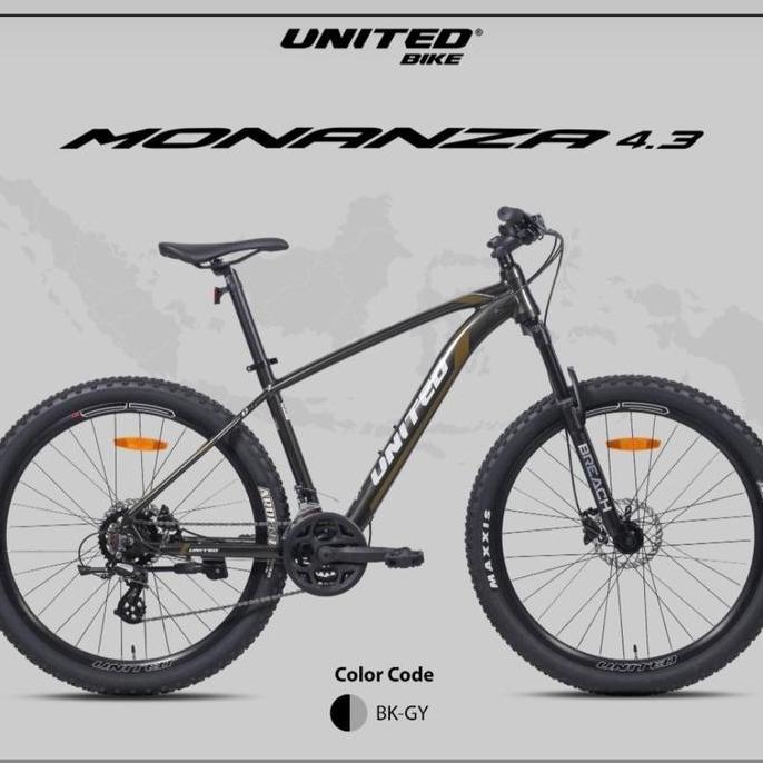 Promo Sepeda MTB 27,5 Inch UNITED MONANZA 4.3 FRAME ALLOY Diskon