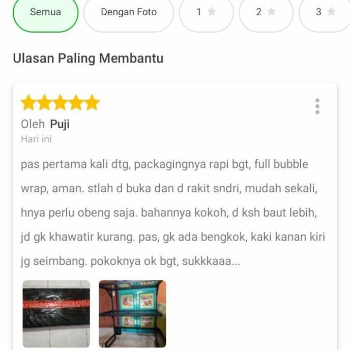 New- Rak Piring Wastafel 2 Susun 85 cm Cuci Piring Stainless