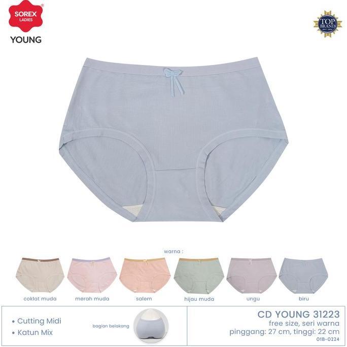 Murah cd remaja sorex young 31222 31223 31224 31225 seamless katun Non COD