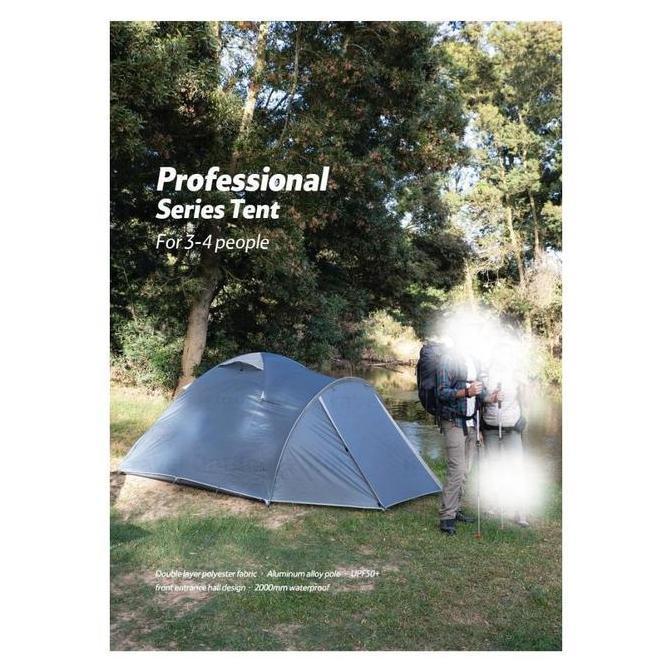 Miliki Tenda P-Plus Dome Camping 4 Orang Double Layer Naturehike Nh21Zp015