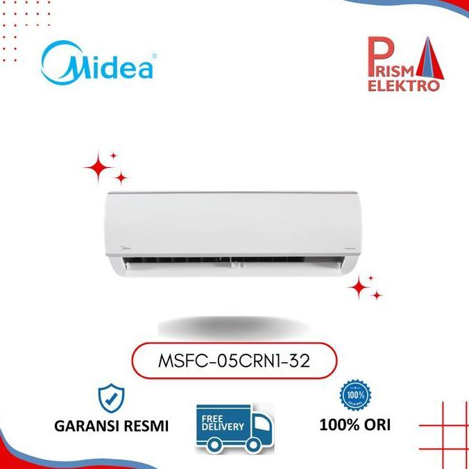 AC SPLIT MIDEA MSFC 05 R32 1/2 PK (MSFC-05CRN1-32) PROMO UNIT ONLY Remote