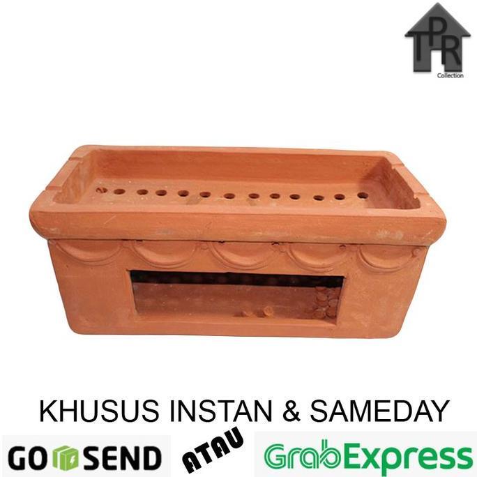 Terakota - Anglo Tanah Liat Bakaran Sate Jumbo (L) Kode 184