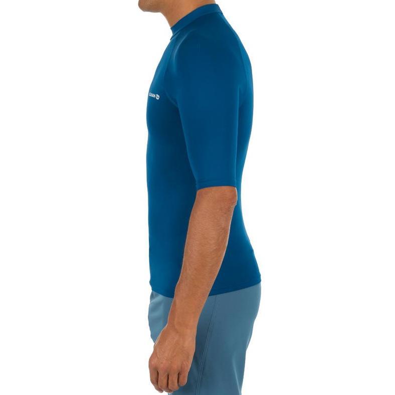 BESTPROMO Decathlon OLAIAN Men Surf UV Top Petrole Blue - 8485998