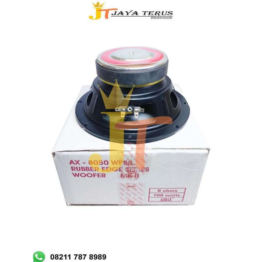 BEBAS ONGKIR - Speaker AUDAX Wofer Wufer Woofer 8 inch 8 in AX8050 wpb QUALITY ORI