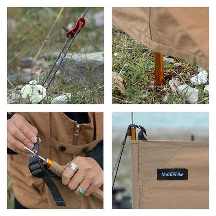 Miliki Penahan Angin Outdoor Naturehike Outdoor Beach Windscreen Nh20Tm088