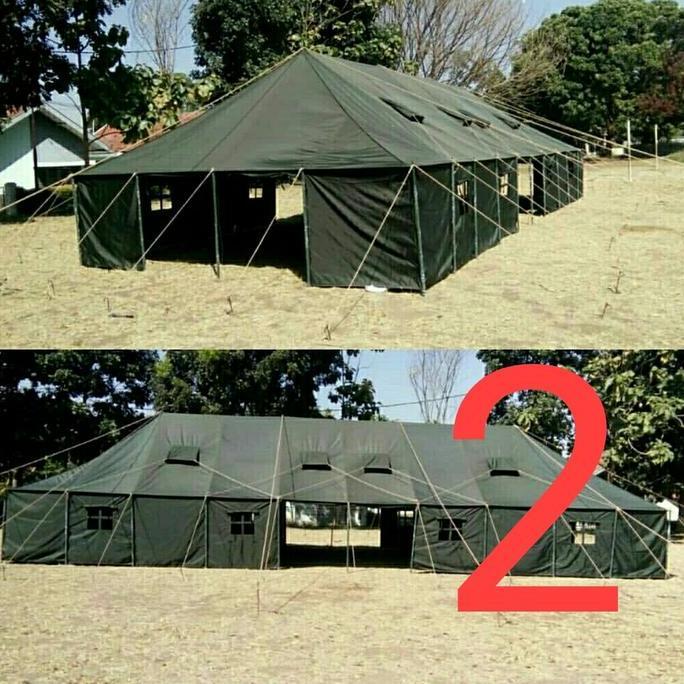 Diskon Tenda Komando 4X6 Tenda Lapangan Tenda Barak Tenda Pramuka 4X6