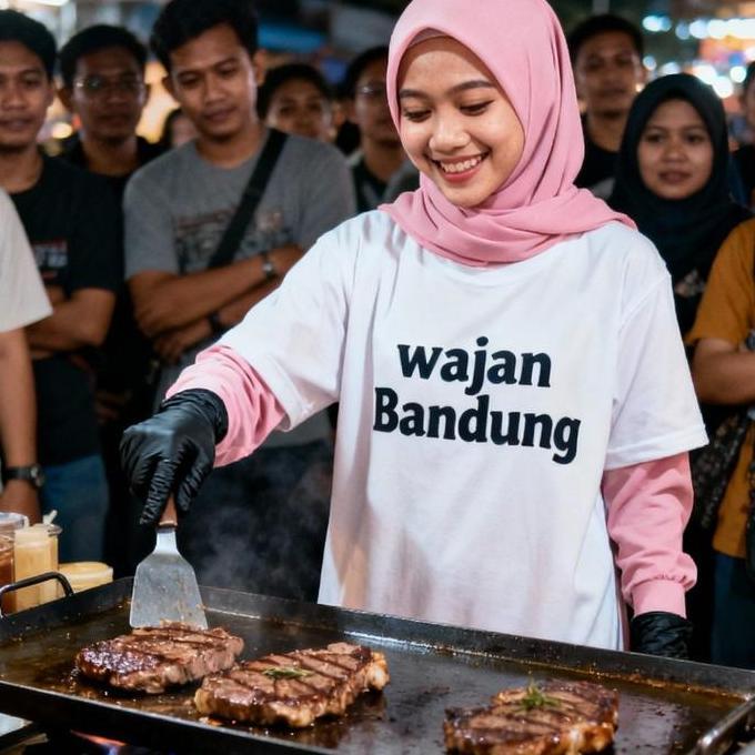 Wajan Baja Hitam Anti Lengket untuk Teppanyaki Roti bakar Steak yang Awet Tahan Lama Kitchenware Uku