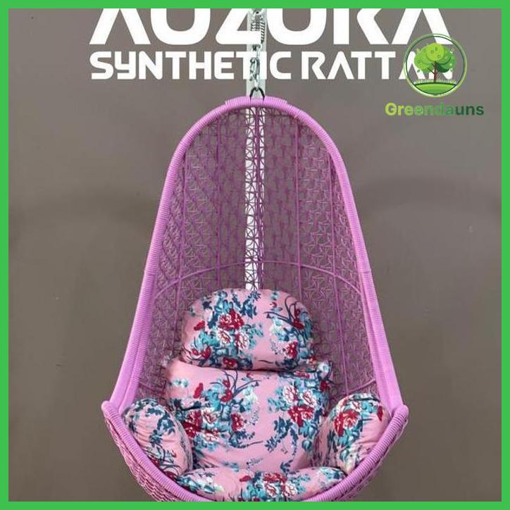 KERANJANG AYUNAN GANTUNG ROTAN SINTETIS ( TANPA TIANG BESI HANYA KERANJANG SAJA ) TAMAN TANAMANA BIB